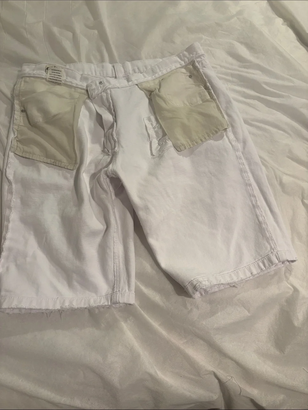 White Men's Jean Shorts